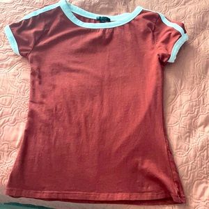 Top, Runs in medium. Sort of tight, cropped top material